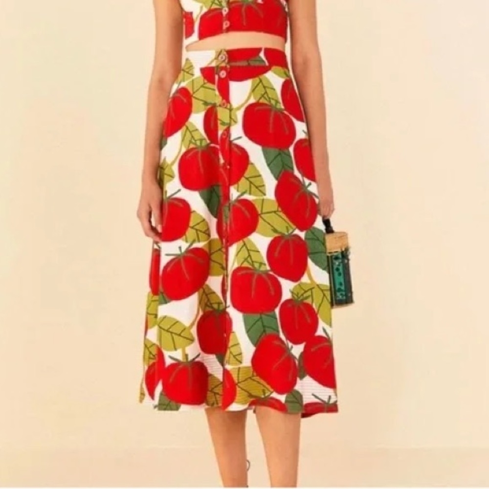 Farm Rio tomato skirt